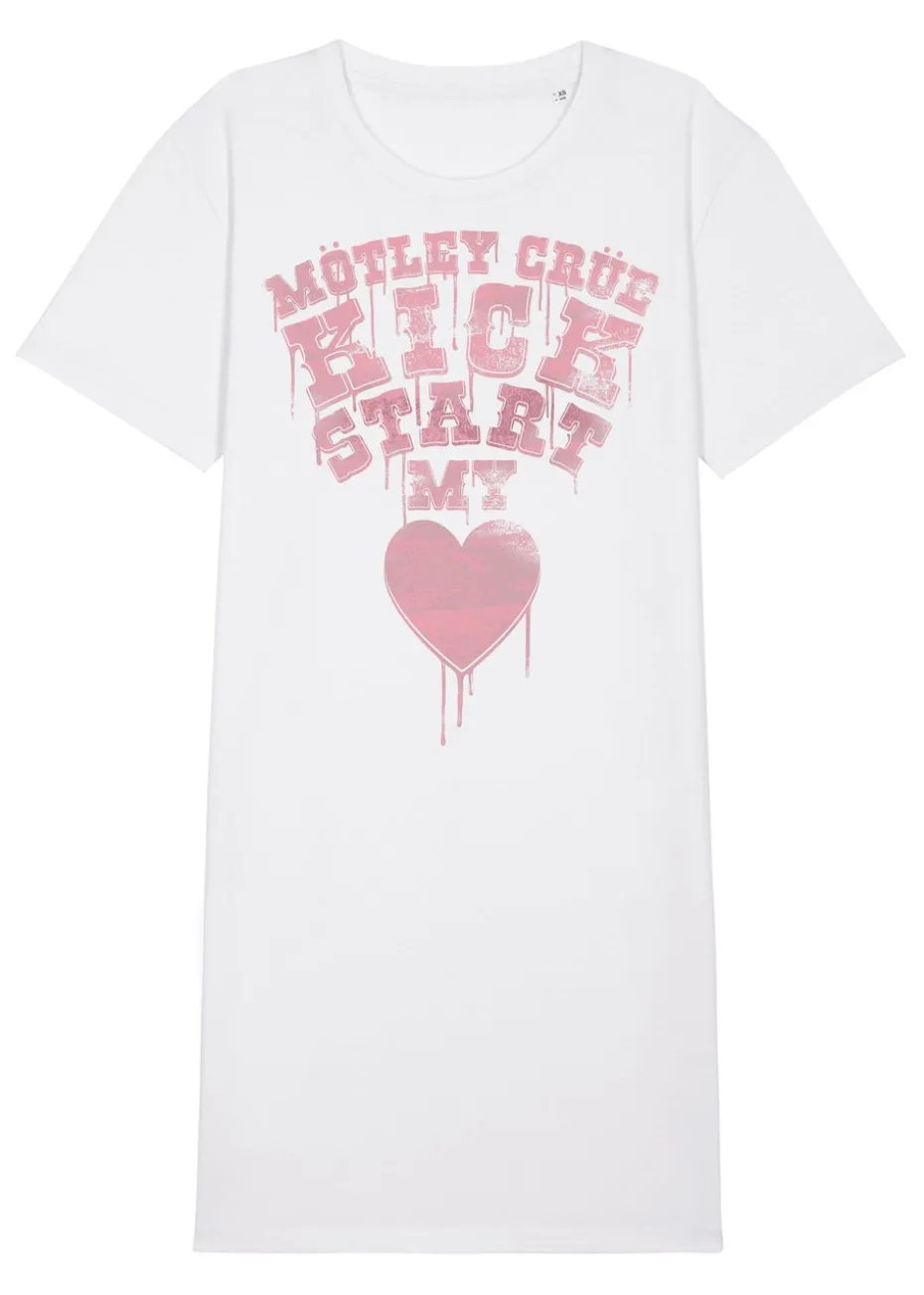 Motley Crue My Heart White Music Nightdress