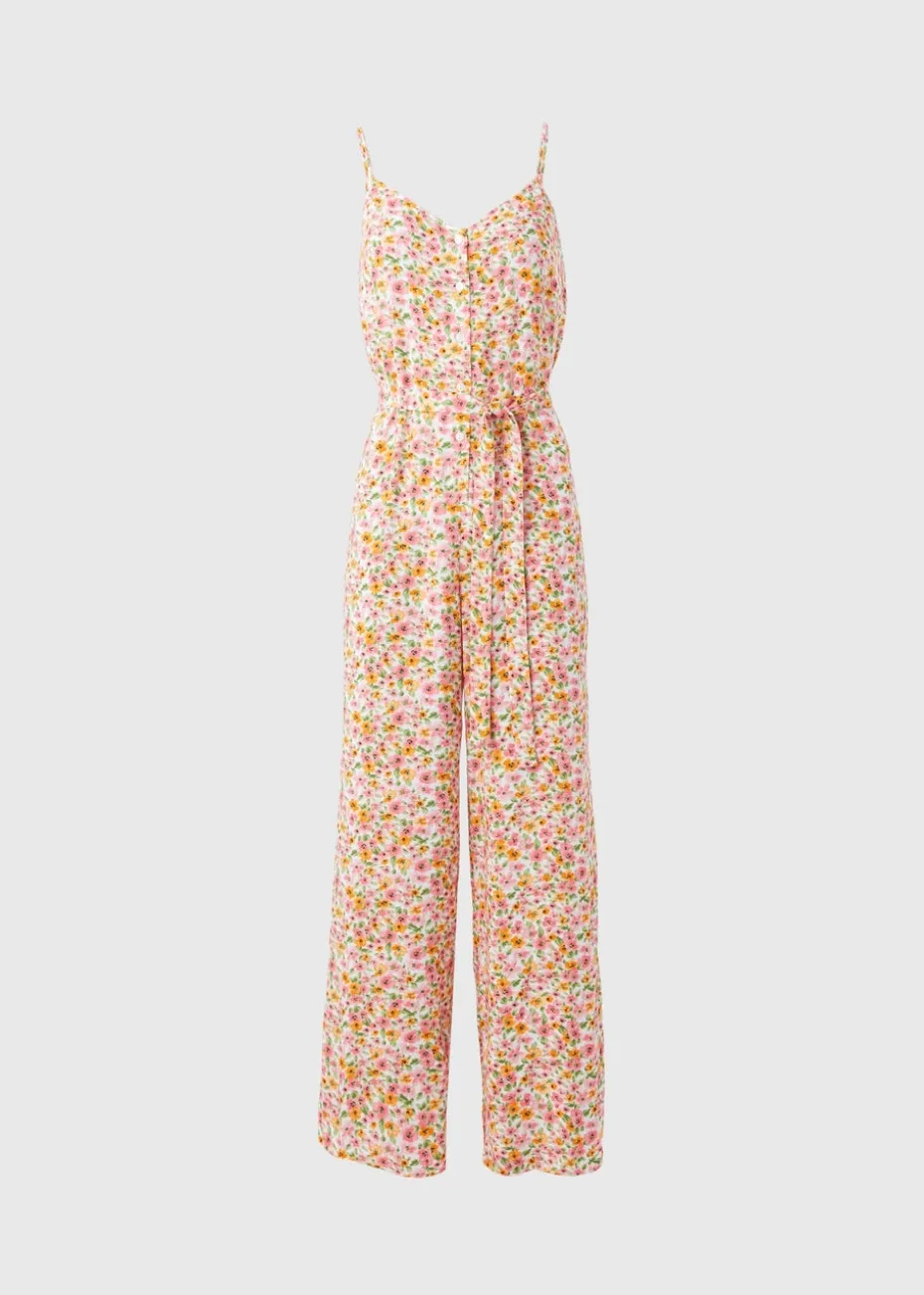 Multicoloured Ditsy Floral Jumpsuit