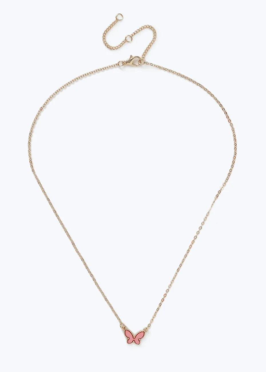 Muse Kids Mini Me Gold Butterfly Necklace