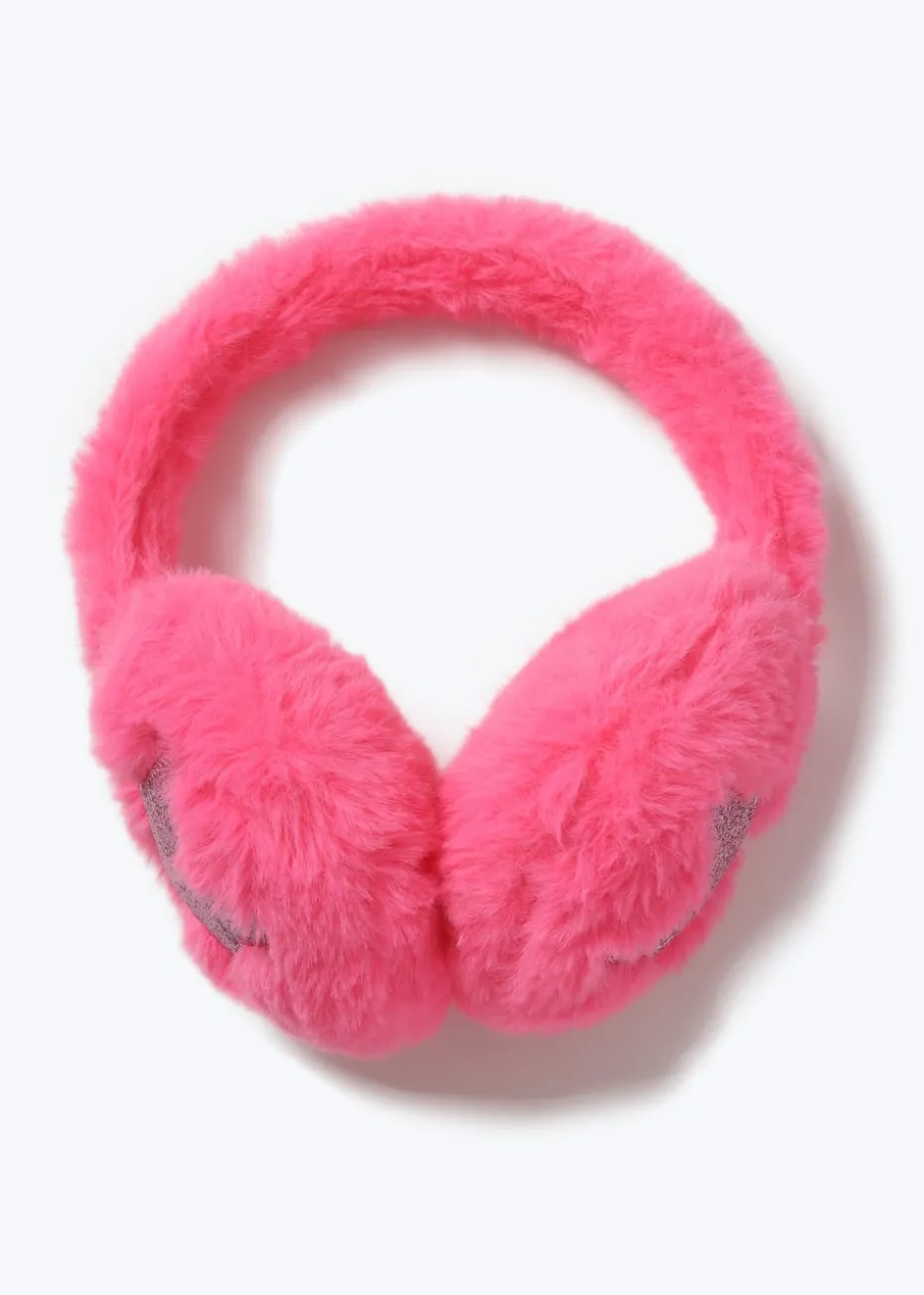 Muse Pink Star Glitter Earmuffs