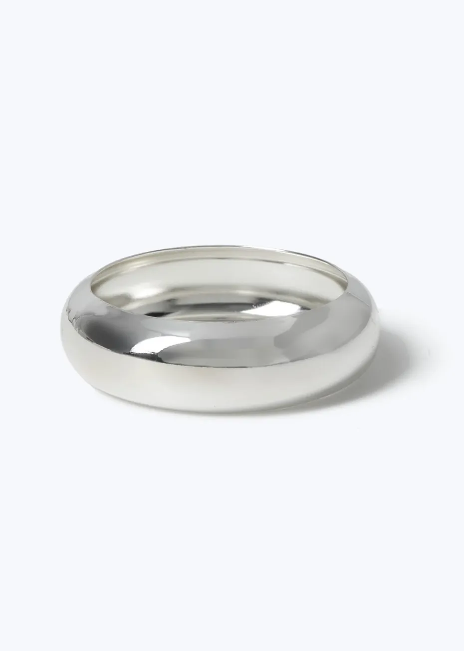 Muse Silver Chunky Bangle