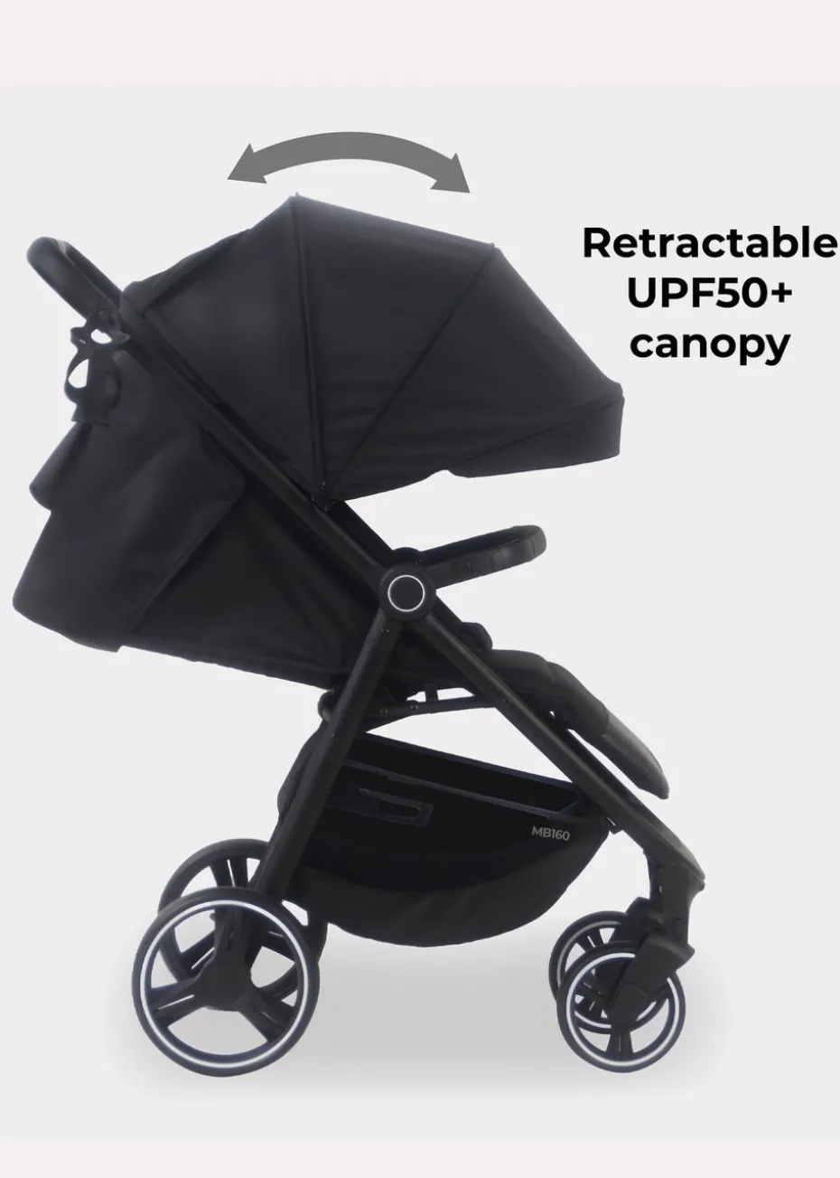 My Babiie Black Leopard Print Dani Dyer Pushchair