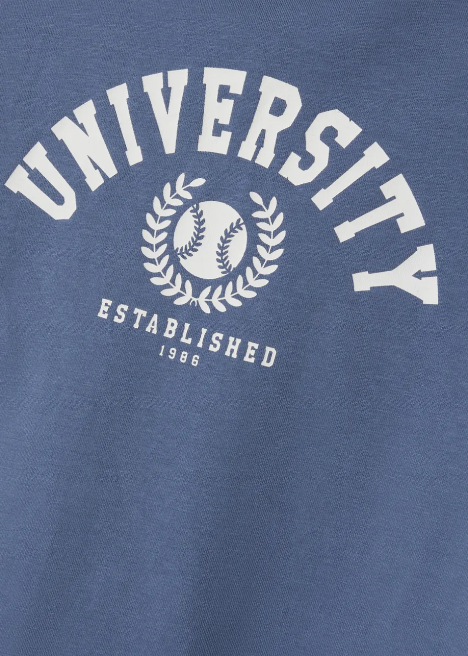 Name It Blue University Top & Shorts Set (6-14yrs)