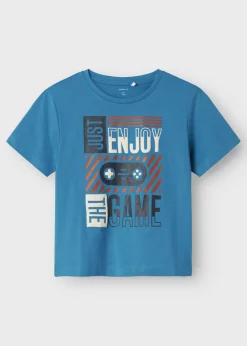Name It Boys Blue Game T-Shirt (9mths-5yrs)