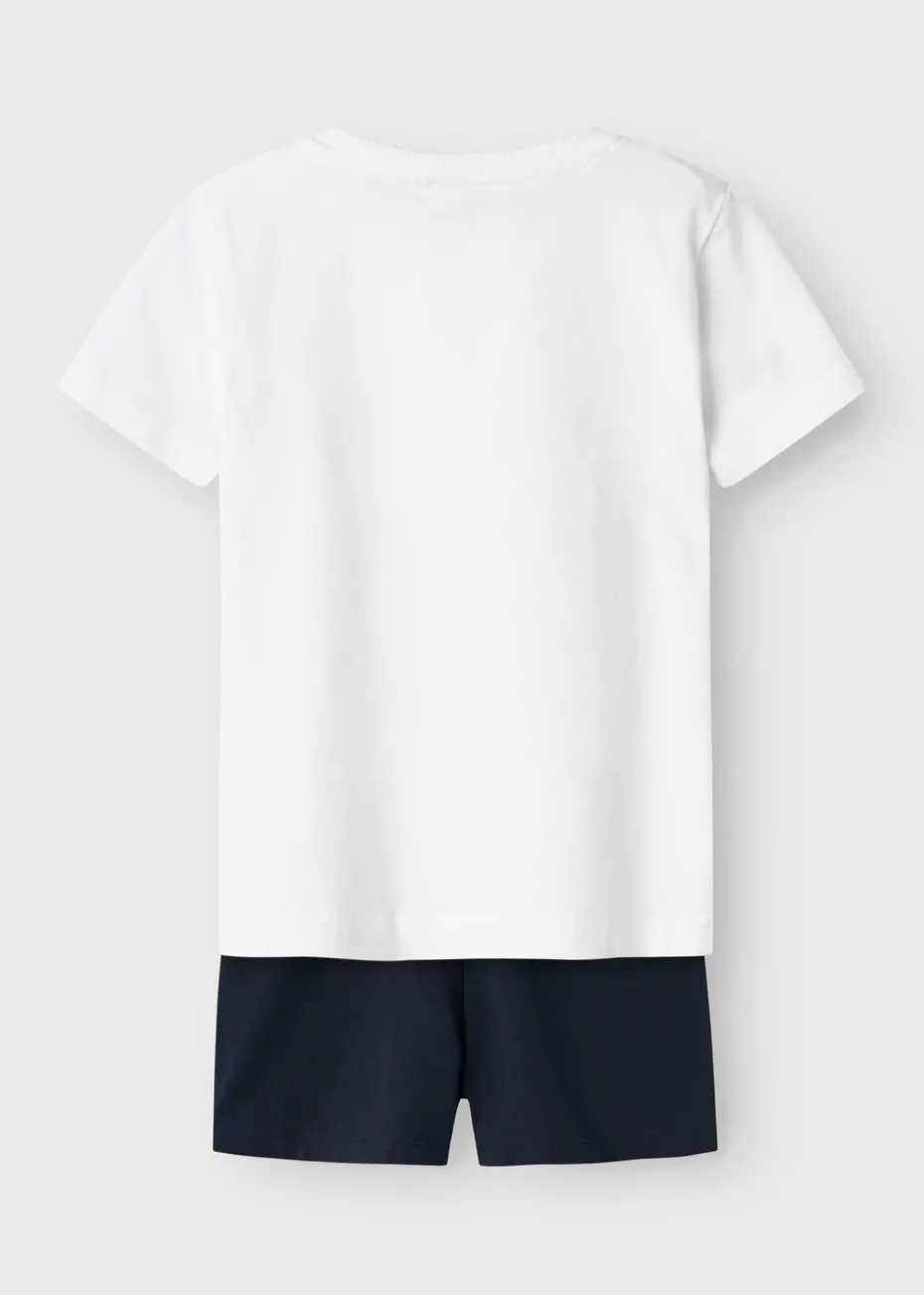 Name It Boys Sumer Adventures Top & Shorts Set (9mths-5yrs)