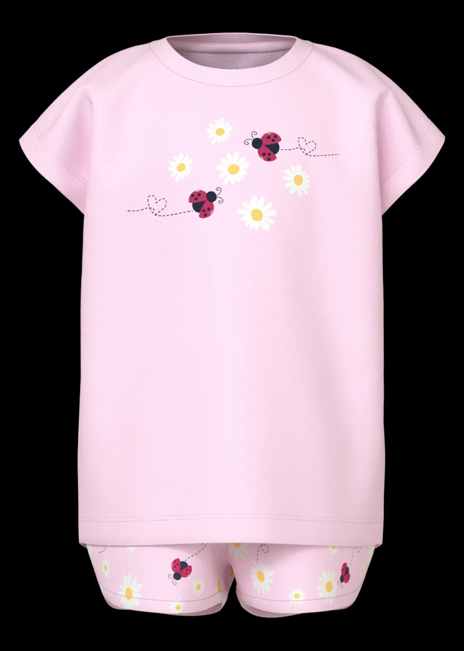 Name It Girls Pink Daisy Top & Short Set (1.5-7yrs)