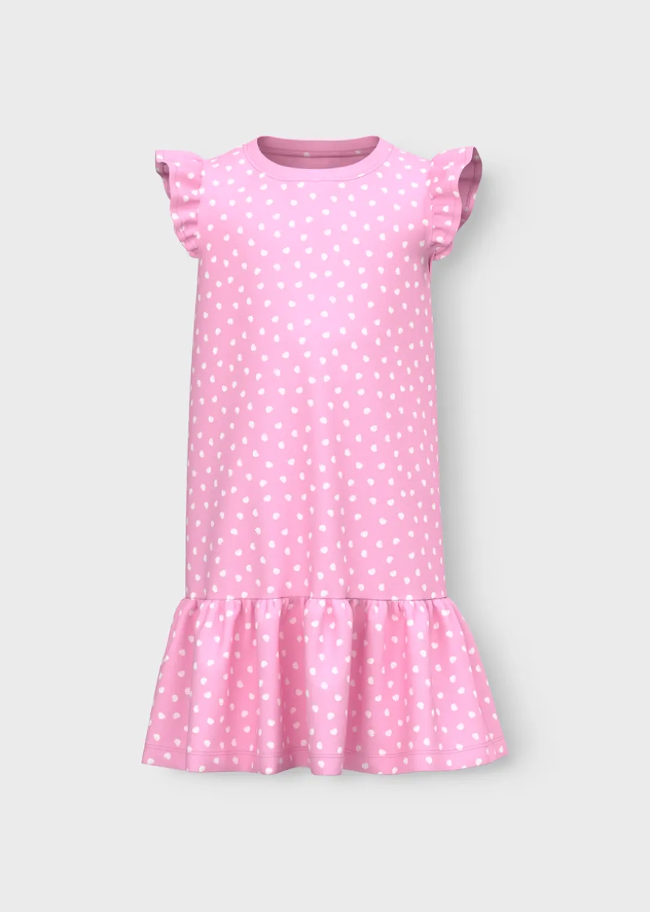 Name It Girls Pink Shell Dress (7-12yrs)