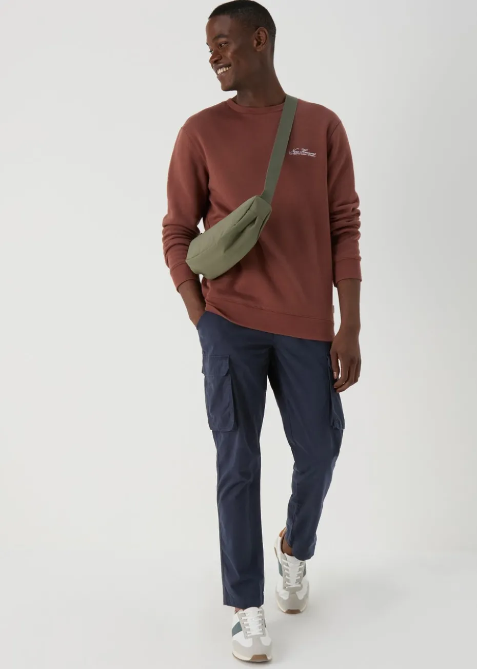 Navy Cargo Trousers