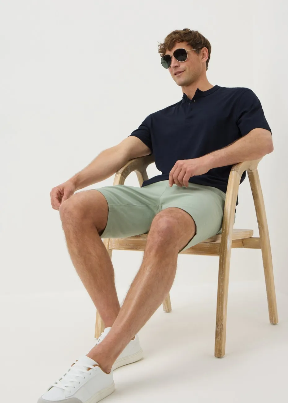 Navy Grandad T-Shirt