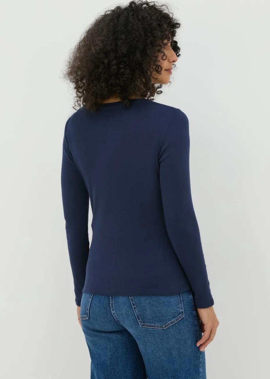 Navy Long Sleeve T Shirt