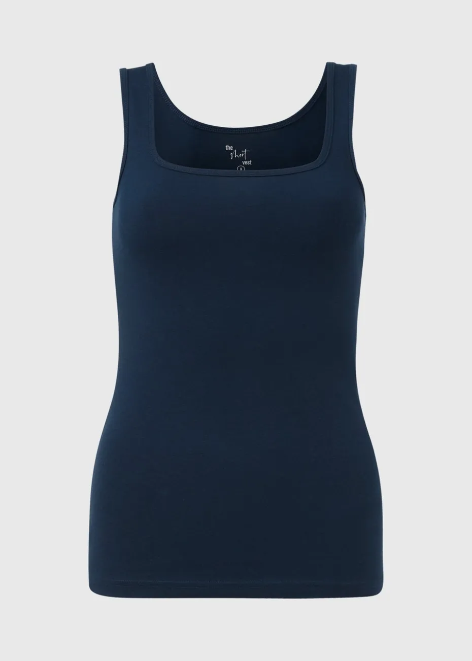 Navy Short Vest