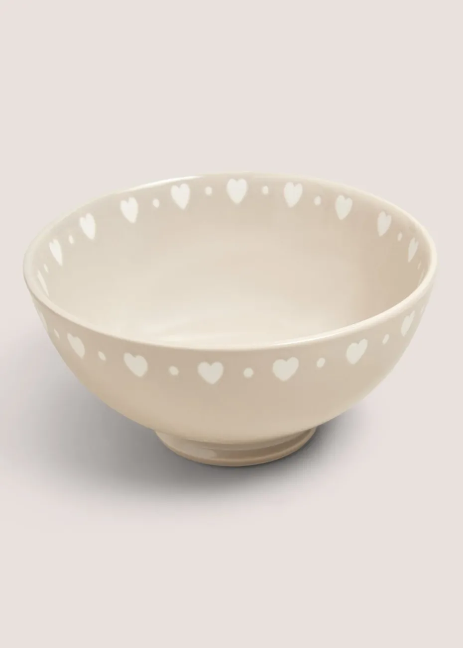 Neutral Heart Tea Tray