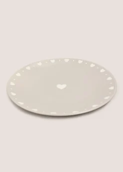 Neutral Heart Tea Tray