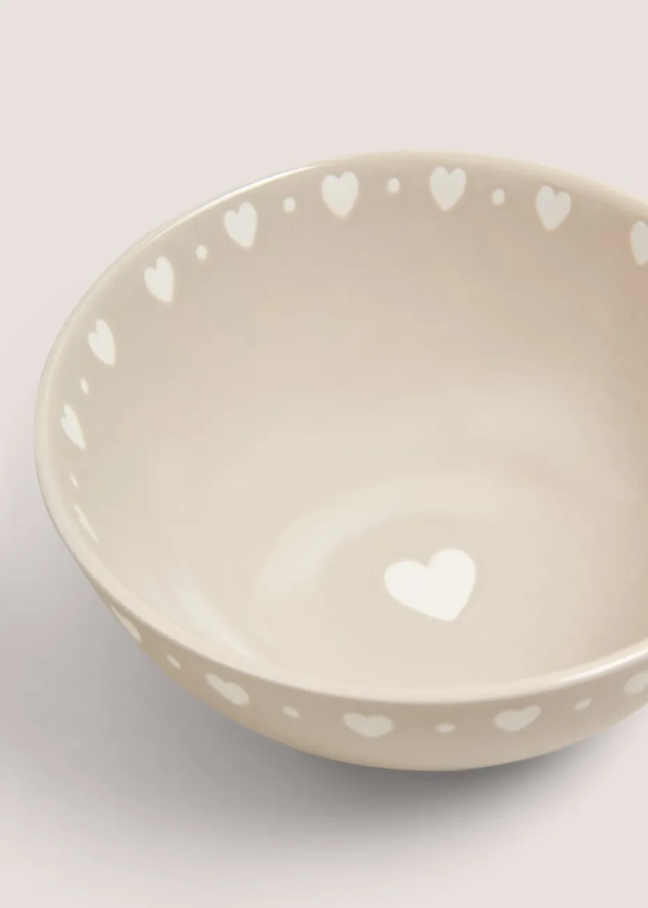 Neutral Heart Tea Tray