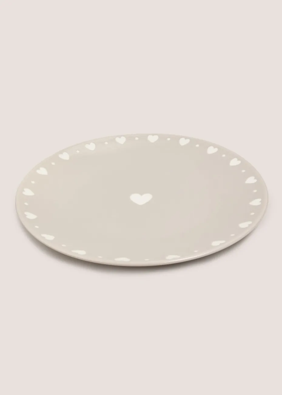 Neutral Heart Tea Tray