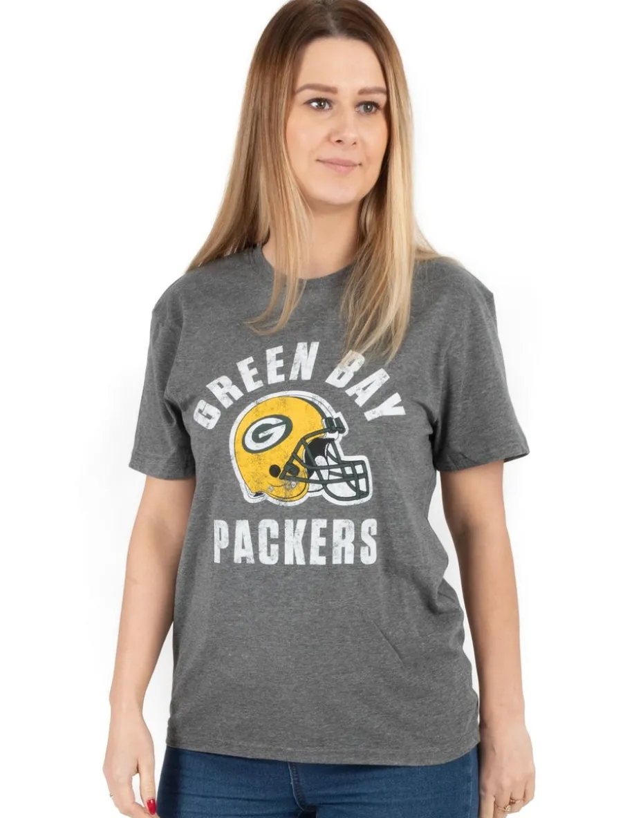 NFL Grey Green Bay Packers Short Sleeved T-Shirt