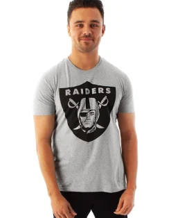 NFL Grey Las Vegas Raiders Short Sleeved T-Shirt