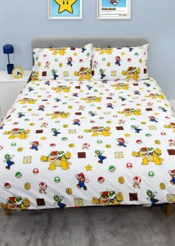Nintendo Black Blackened Duvet Cover Set