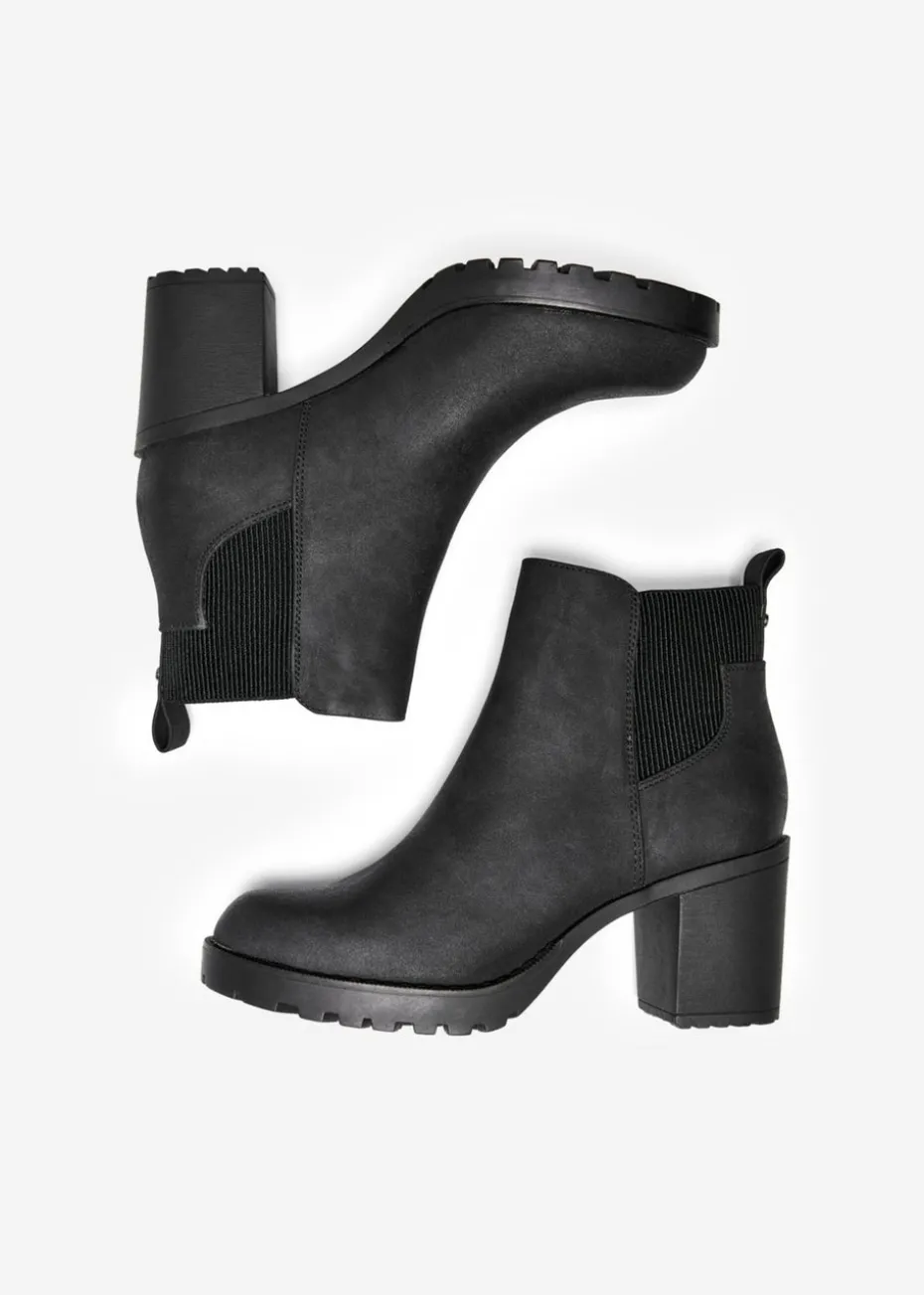 Only Black Heeled Boots