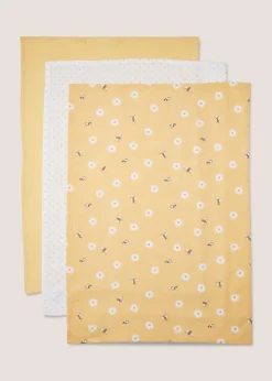 Orange Daisy Bee Oven Gloves (19cm x 90cm)