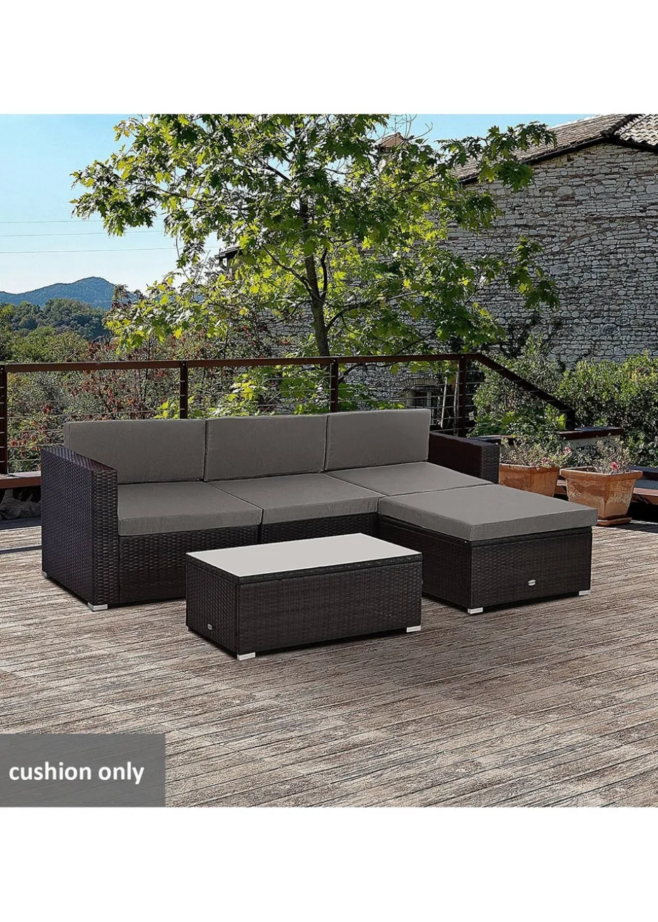 Outsunny 7 Piece Cushion Pad Set