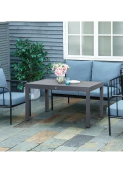 Outsunny Extendable Garden Table 10 Seater for Lawn Balcony & Backyard