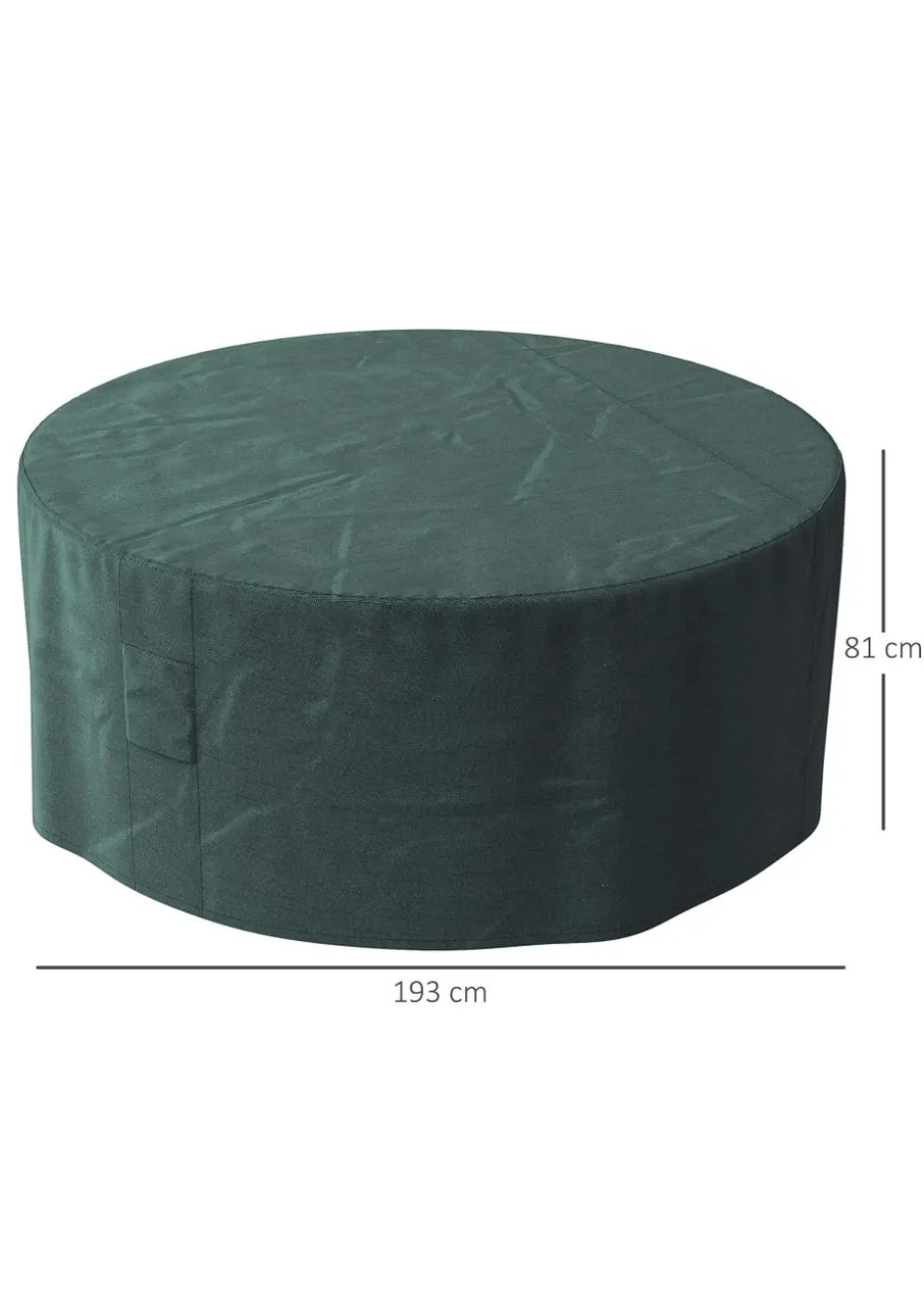 Outsunny Round Outdoor Furniture Set Cover (193cm x 80cm)