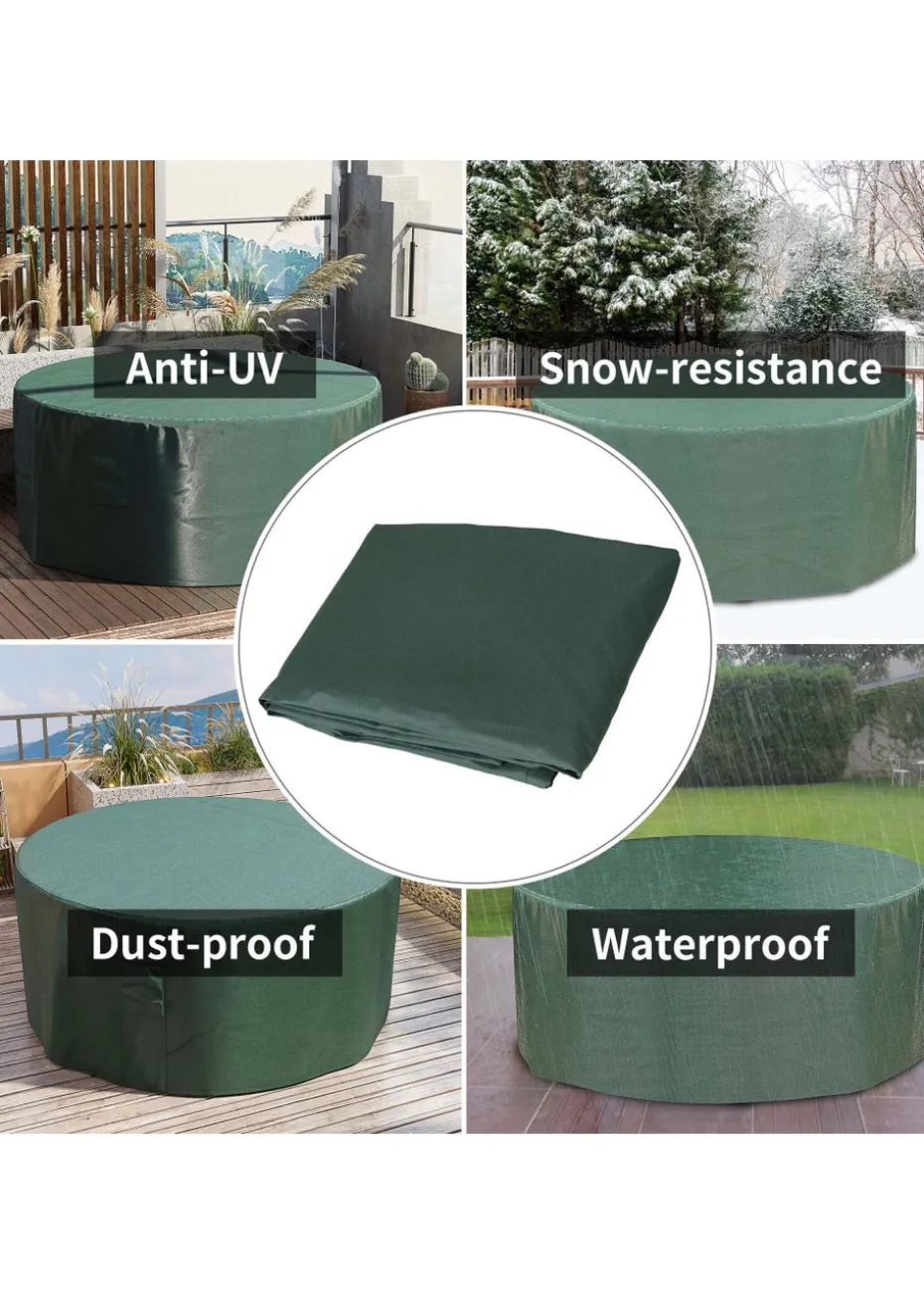 Outsunny Round Outdoor Furniture Set Cover (193cm x 80cm)