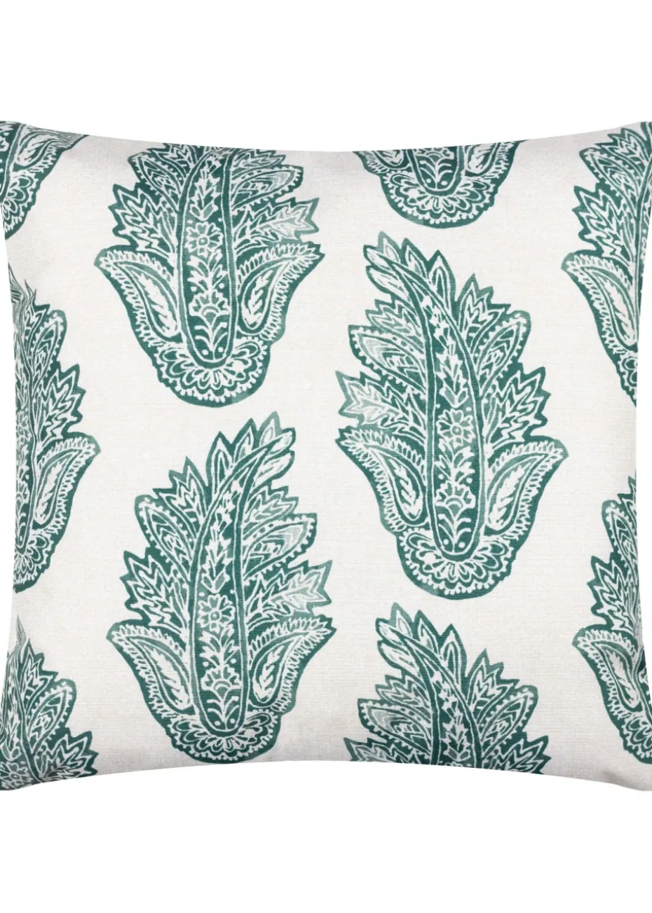 Paoletti Kalindi Paisley Outdoor Filled Cushion (43cm x 43cm x 8cm)