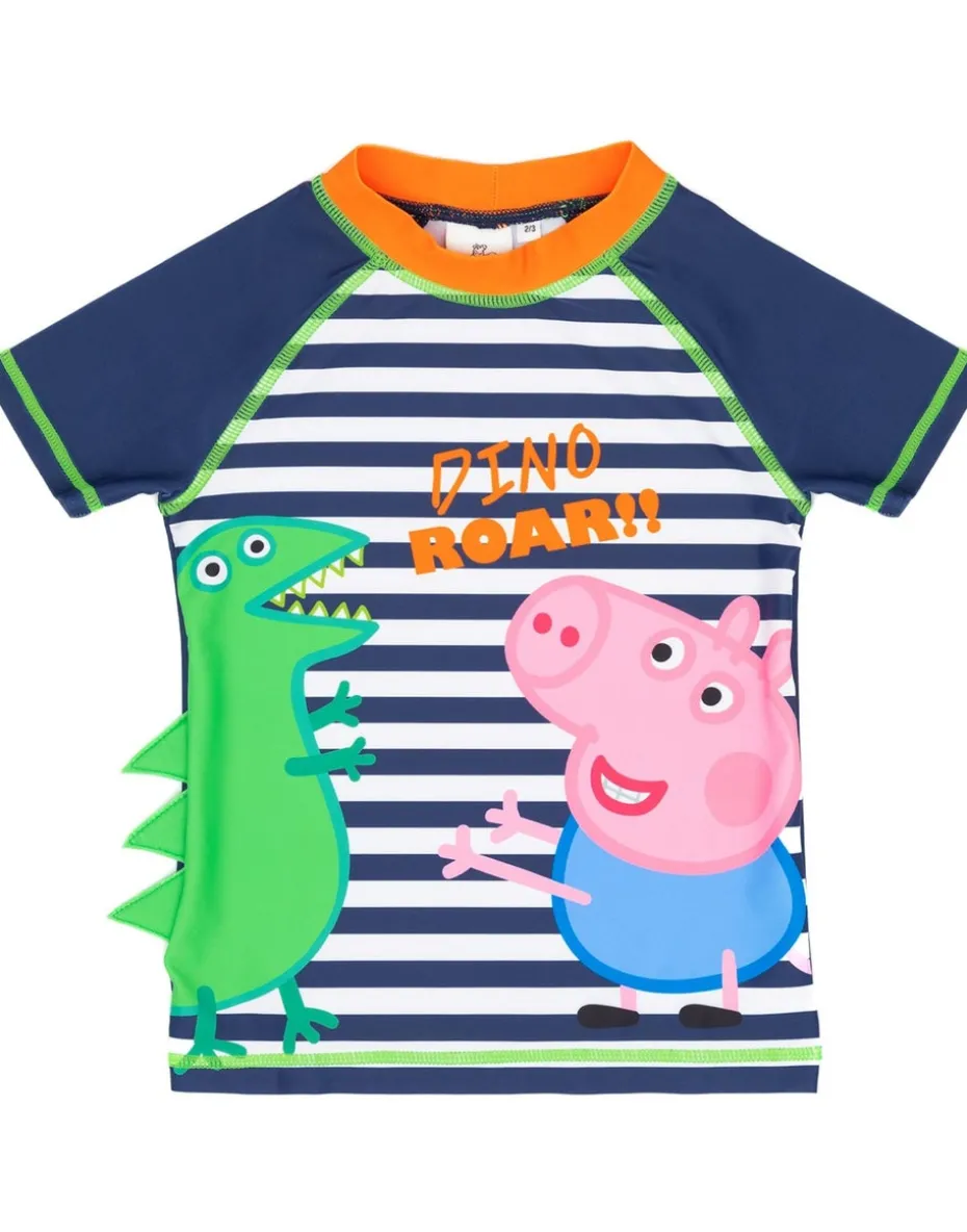 Peppa Pig Boys Blue 2 Piece Swim Set (12 Months-6 Years)