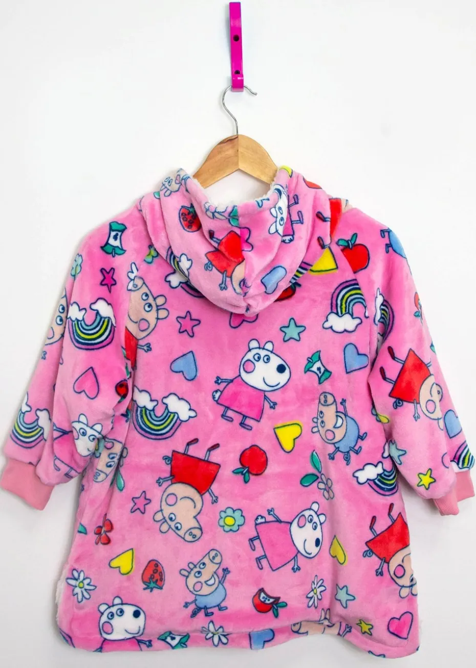 Peppa Pig Sunny Days Wearable Hooded Snuggle Fleece