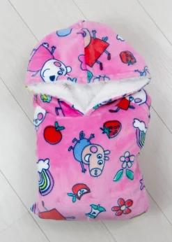 Peppa Pig Sunny Days Wearable Hooded Snuggle Fleece