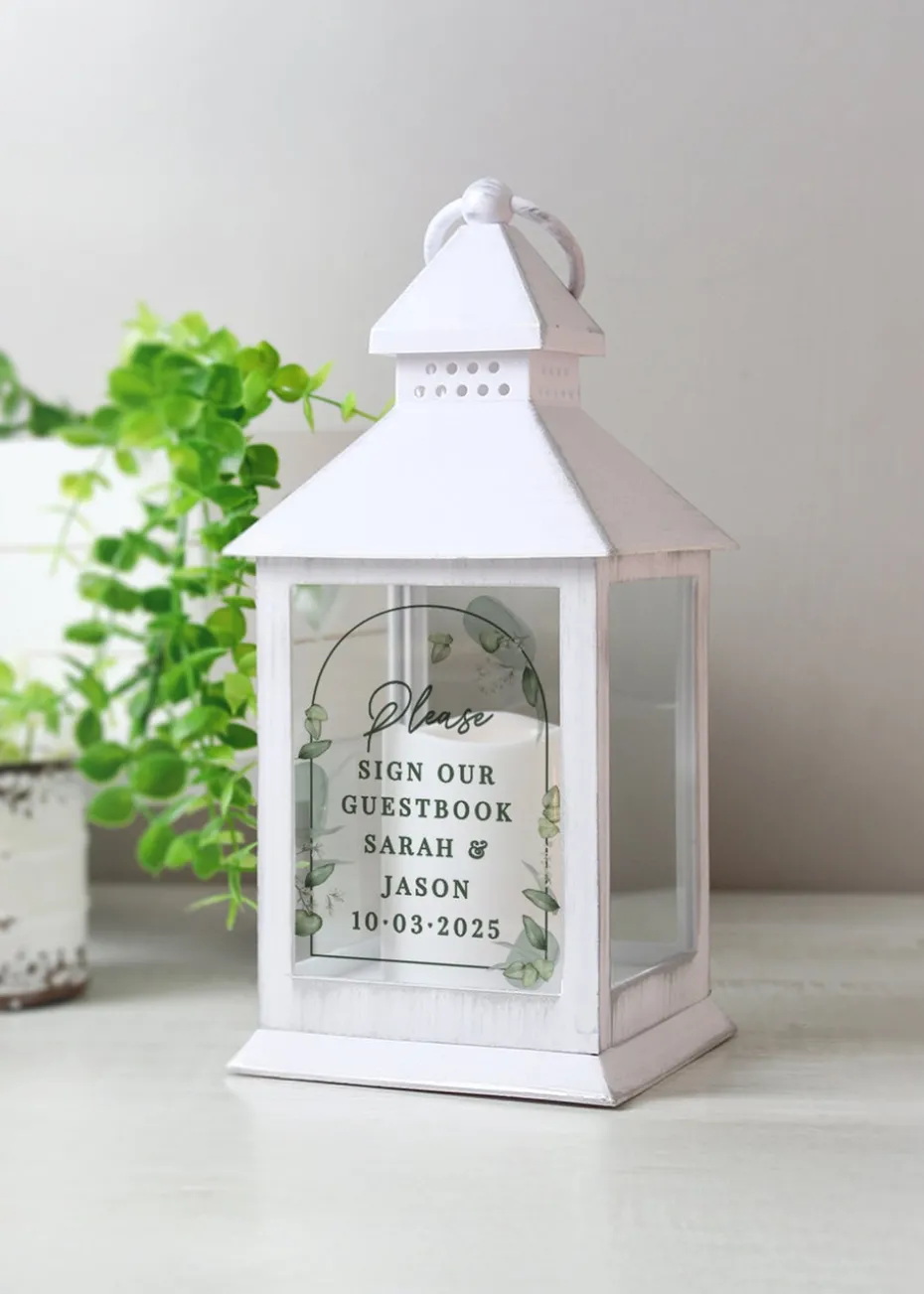 Personalised Memento Company Botanical Wedding Lantern
