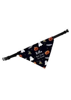 Personalised Memento Company Black Halloween Dog Bandana