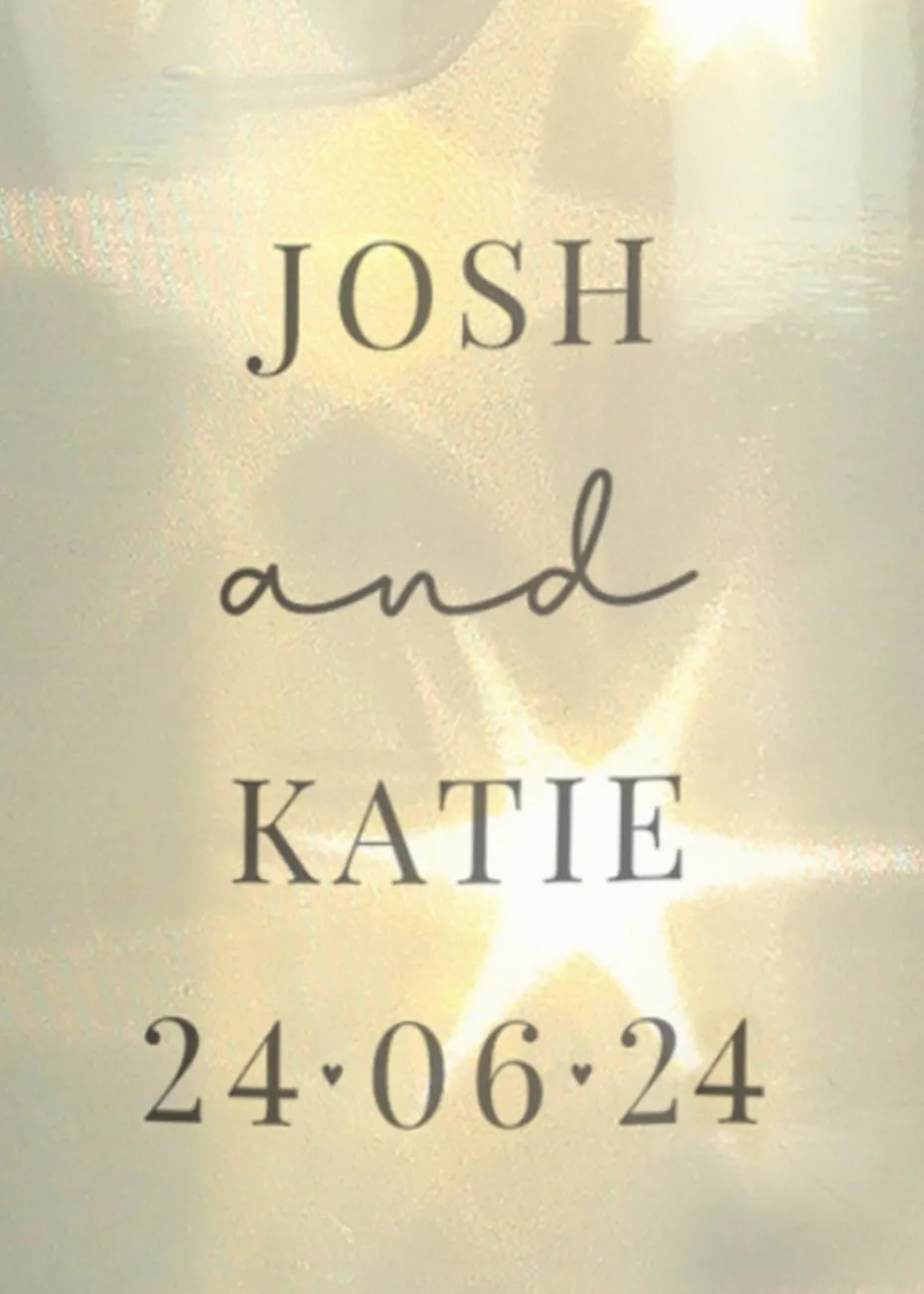 Personalised Memento Company Clear Botanical LED Glass Jar
