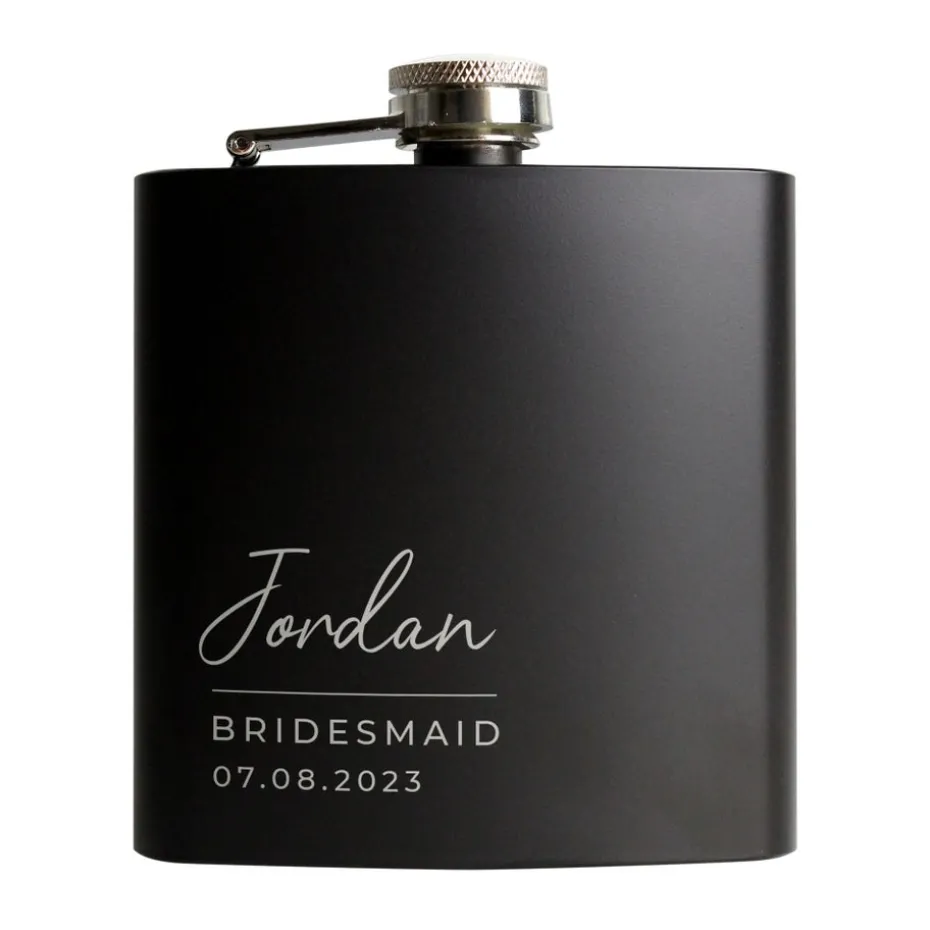 Personalised Memento Company Free Text Script Hip Flask