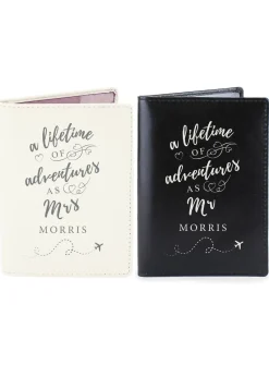 Personalised Memento Company Cream Lifetime of Adventures Couples Passports
