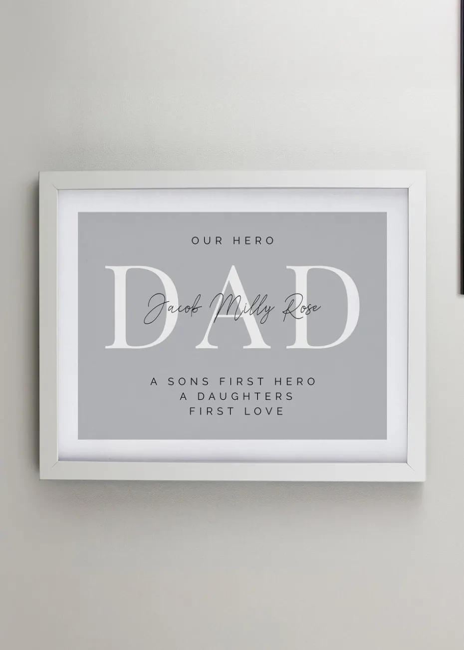 Personalised Memento Company White Poster Frame