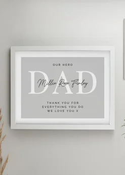 Personalised Memento Company White Poster Frame