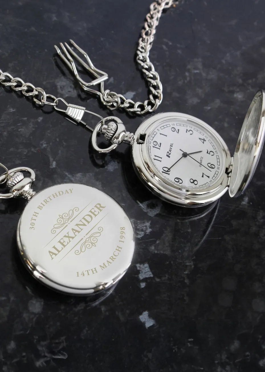 Personalised Memento Company Classic Pocket Fob Watch