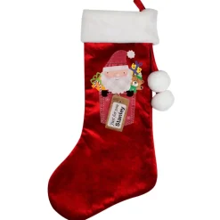 Personalised Memento Company Red Special Delivery Luxury Pom Pom Sack