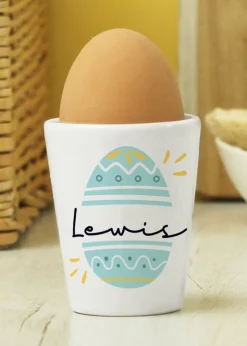 Personalised Memento Company White Easter Egg Cup