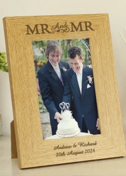 Personalised Memento Company Finish 6x4 Mr & Mr Photo Frame