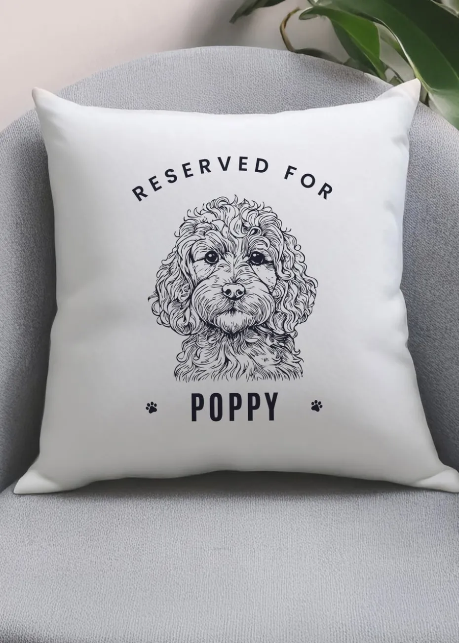 Personalised Memento Company Cockapoo White Cushion