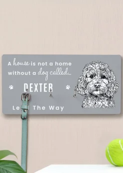 Personalised Memento Company Cockapoo Grey Lead Hooks