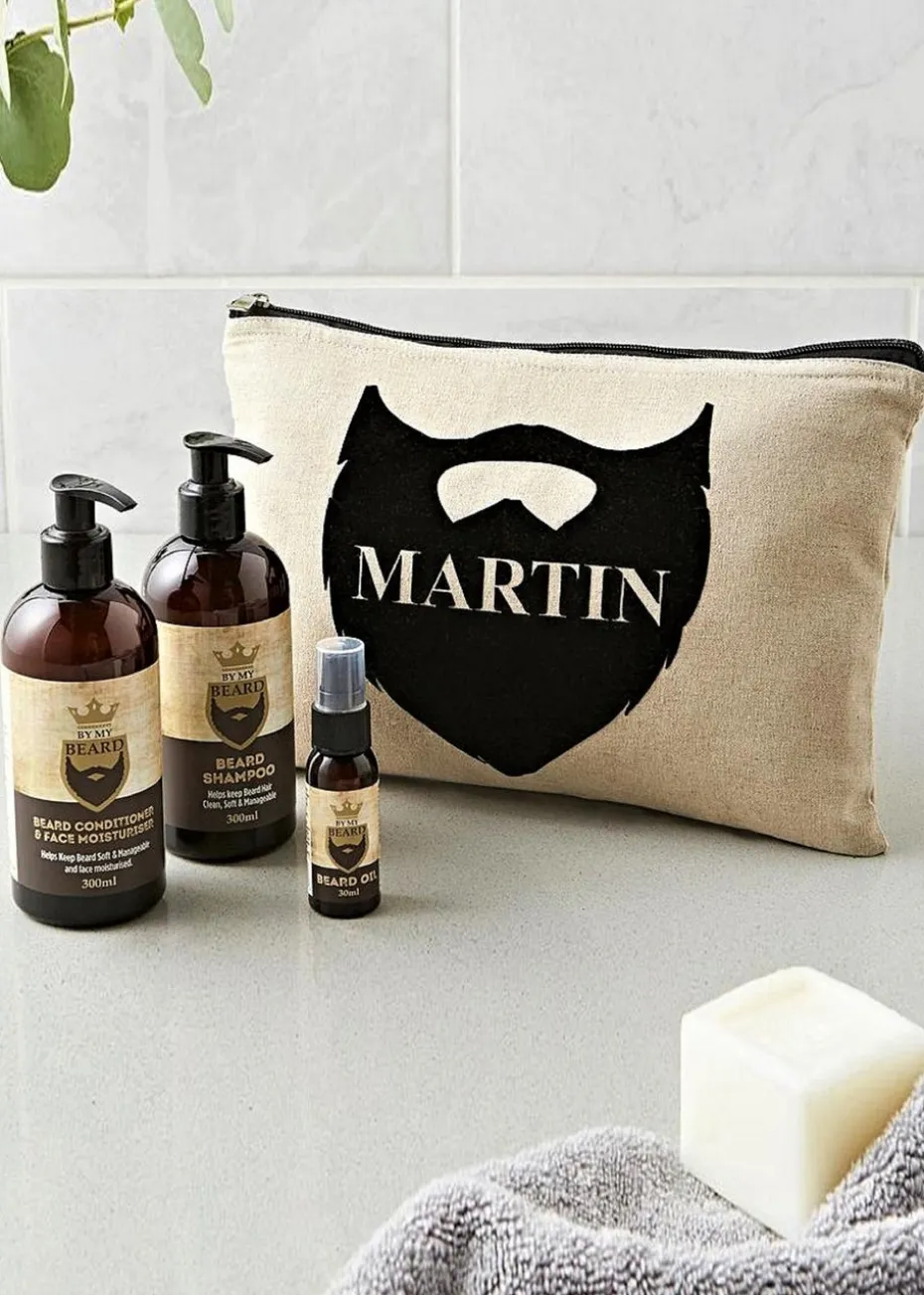Personalised Memento Company Stone Name Only Beard Kit