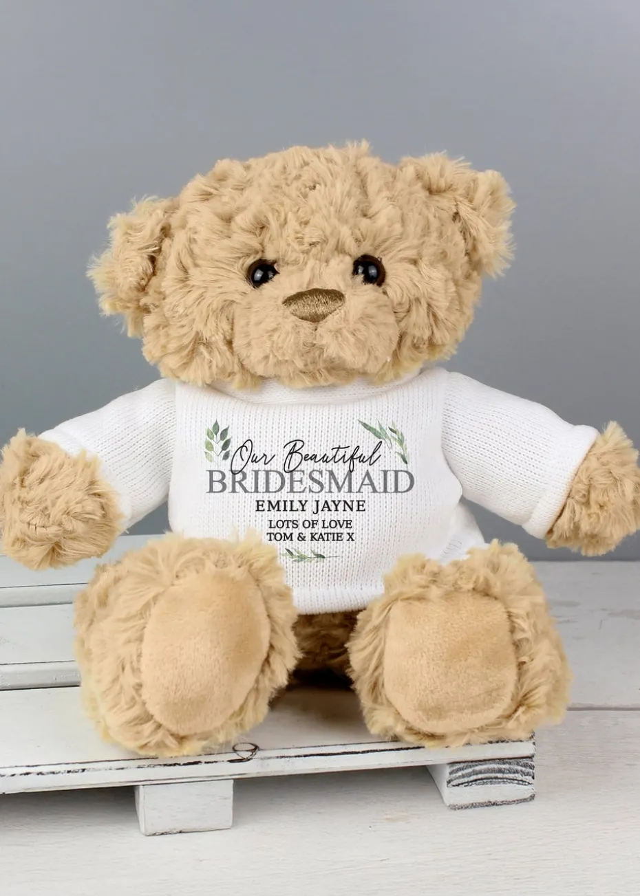 Personalised Memento Company Botanical Teddy Bear