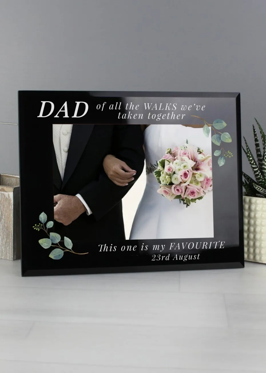 Personalised Memento Company of All The Walks Glass Wedding Frame