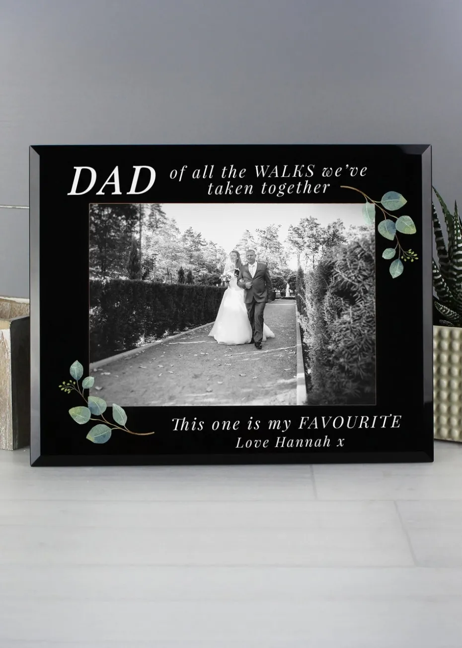 Personalised Memento Company of All The Walks Glass Wedding Frame