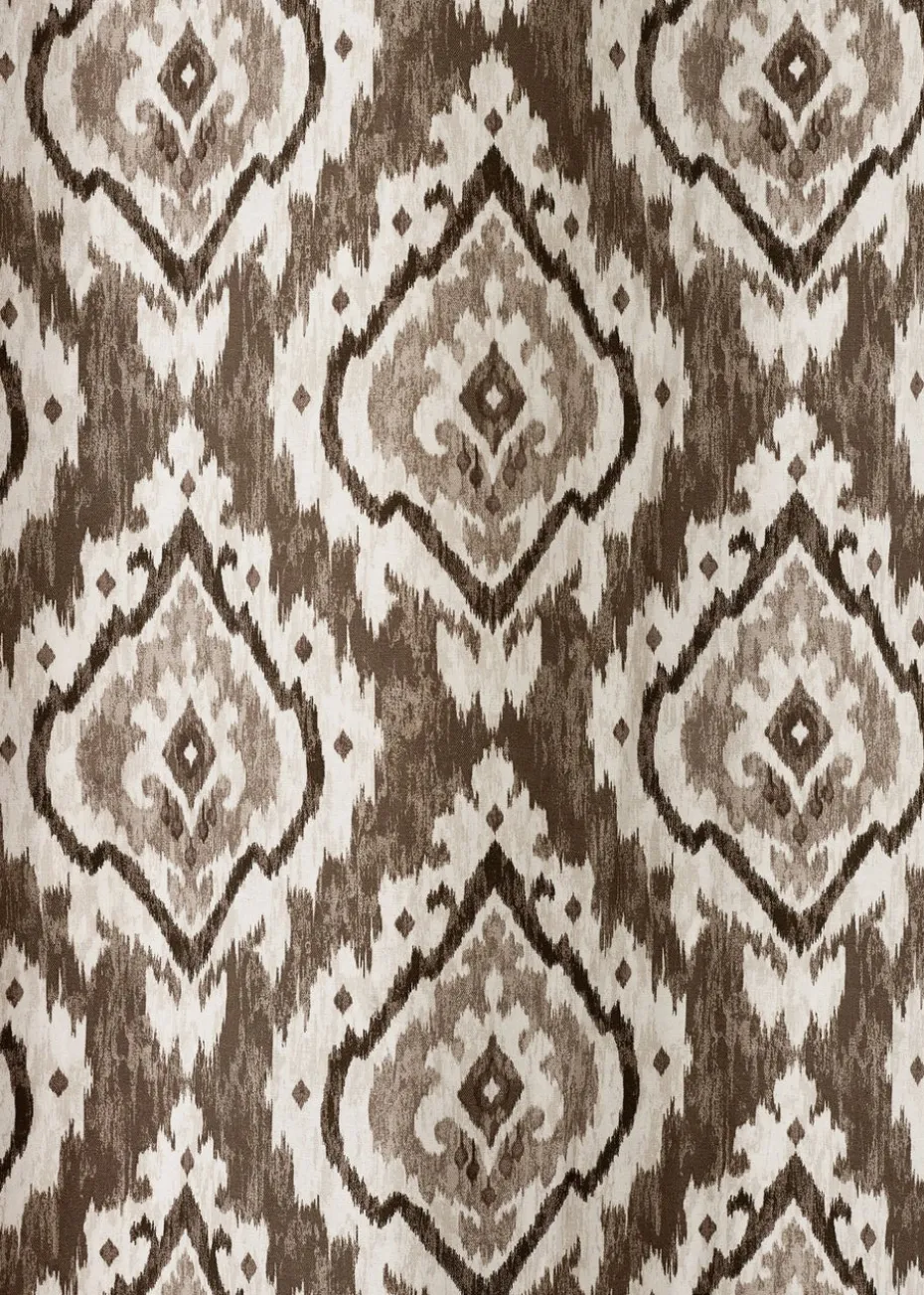 Pineapple Elephant Suri Geo Lined Eyelet Curtains